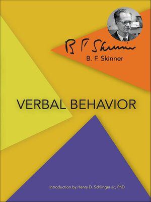 cover image of Verbal Behavior